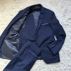 chorbmark 3ピース スーツ セットアップ ネイビー 濃紺 Sメンズ