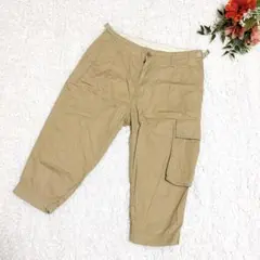 マカフィー ハーフパンツ 34サイズ ベージュ カジュアル フラップポケット
