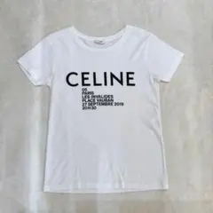 CELINE ロゴ プリント Tシャツ ホワイトのサムネイル