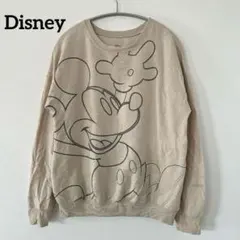 Disney【XS】ミッキーマウス 裏起毛スウェットトレーナー ゆったりUS古着