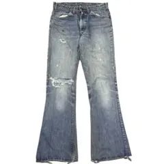 【襤褸】70s Levis 646 ビンテージ フレア ブーツカットデニムのサムネイル