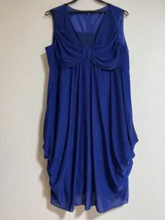 ネイビー パーティードレス Lサイズ