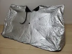 車用サンシェード フロントガラス 傘型 折りたたみ式 UVカット シルバー