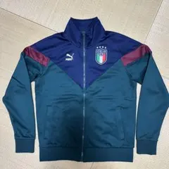 イタリア代表 2022 フルジップトレーニング トップス ブルー 海外M