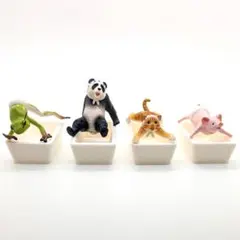 熱湯風呂　押すなよ！　ガチャ　4体　お風呂セット