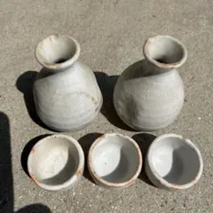 陶器製徳利とおちょこセット