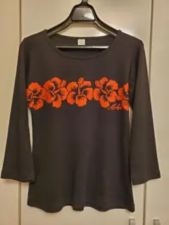 フラダンスtシャツ七分袖