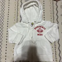 ヒステリックミニ　パーカー　60㎝ ヒスミニ　白　トレーナー　子供服　ベビー服