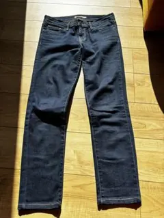 Levi's スキニーデニム美脚 711W28 L30 濃紺 ストレッチ