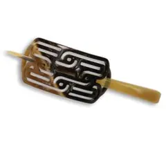 HERMES エルメス　ロカイユ　バッファローホーン　かんざし　ヘアアクセサリー