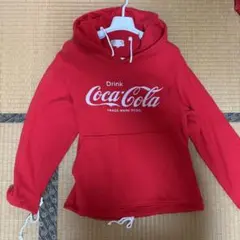 コカコーラ　パイルパーカー　赤