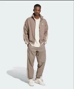 adidas ブラウン ファイヤーバードトラックスーツ　上下M
