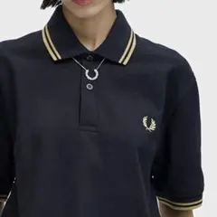 FRED PERRY / M12 ポロシャツ 黒金 157 サイズ36 旧