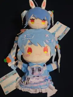 ホロライブ パペットぬいぐるみ 寝そべりミニマスコット 兎田ぺこら