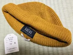 RACAL ニット　ビーニー マスタード 日本製 RL-19-1029 ロール