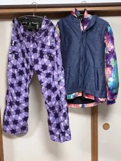 スノーボードウェア上下セット　　スノボ　150-165 女子