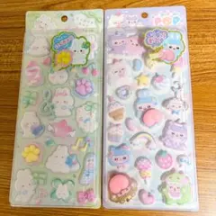 【セット品】クーリア スペシャルモッチモチシール クラウドポップ＆フワフワポップ