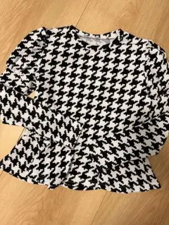 【150cm】パフスリーブ　ロンT フレアチュニック
