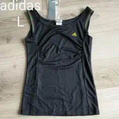 adidas アディダス トップス　L　タンクトップ　Tシャツ　カットソー　黒のサムネイル