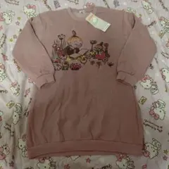 ミイ　ムーミン　長袖　ワンピース　裏起毛　130