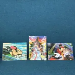 レア物　3Dミッキーマウス ポストカード 3枚セット