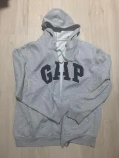 GAP ジップアップパーカー グレー XL