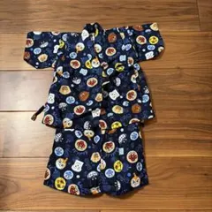アンパンマン ベビー甚平 80cm ネイビー