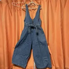 サロペット　つなぎ　デニム　M