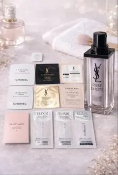 YSLピュアショット残量3分の1＋デパコス試供品まとめ