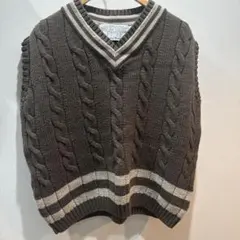 Ovy Cotton Wool V-neck Knit Vest - メルカリ