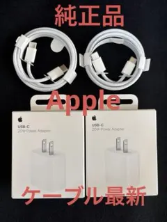 Apple 純正20W USB-C Power Adapter ケーブル2個
