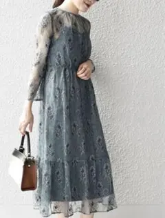 SHIPS ワンピース 結婚式 レース ドレス