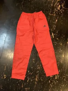 adidas ピステ下　ウインドブレーカー下　赤　裾ジップ