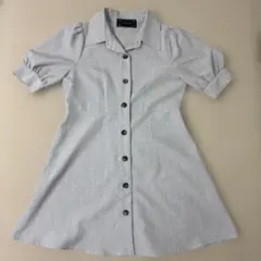 Libby & Rose グレー 半袖ミニワンピース フリーサイズ 替えボタン付