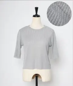 Bonjour Sagan 半袖ラメニット