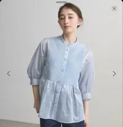 UNITED ARROWSシルキーピンタックショートスリーブブラウスパフスリーブ UNITED ARROWS シルキーピンタックショートスリーブブラウス - メルカリ