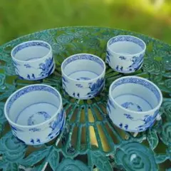送料無料　江戸時代　龍宮図煎茶碗4客　珍品　煎茶道具 送料無料 江戸時代 龍宮図煎茶碗4客 珍品 煎茶道具 - メルカリ