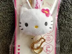 ハローキティ フェイス形マスコットホルダー スマホネックストラップ