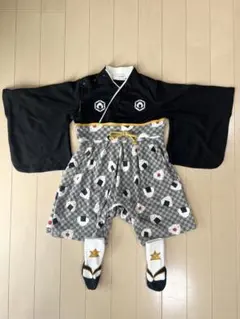 袴ロンパース ベビー 男の子 90 お食い初め 百日祝い お宮参り