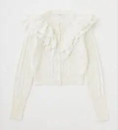 ⭐︎country様専用⭐︎PEARLBUTTON STANDFRILLカーディガン