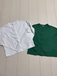 UNIQLO UVカットジャージークルーネックカーディガン 2点セット