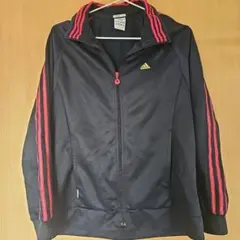 アディダス　adidas　胸ロゴ　両ポケット　ジップアップ　長袖 ピンクのサムネイル