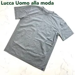 未使用 ルッカウォモアラモーダ ポケットTシャツ 半袖 灰グレー M