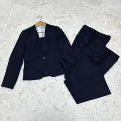 【レミュー（LES MUES）】/パンツスーツ/ネイビー/シルク/ストライプのサムネイル