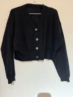 vinブラックカーディガン