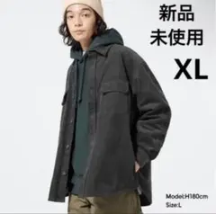 GU コーデュロイシャツ XL Gray コーデュロイCPO