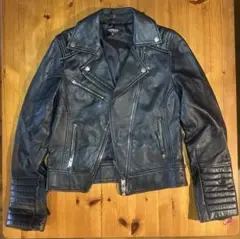 MORGAN DE TOI フェイクレザー ジャケット 36 黒