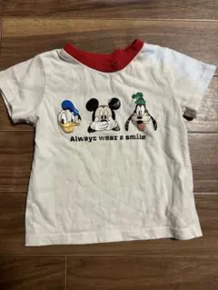 Disney ドナルド ミッキー グーフィー Tシャツ 80cm