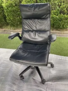 ニトリ】ワークチェア リカルド ブレスレザー グレー オフィスチェア