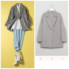 コート ショート丈 ピーコート